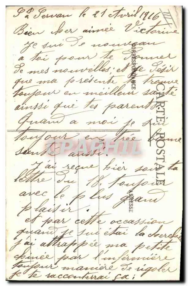 L'Étienne de la barbe — Bretagne — Coll. E. Hamonic, St B. — n° 5512 - Verso