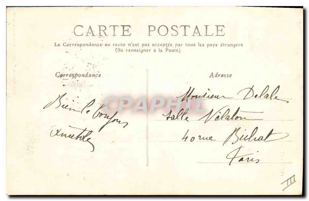 Pontivy — Zeremonienkleidung — Mme Marchal, Pontivy - Cliché Maisonneuve - Rückseite
