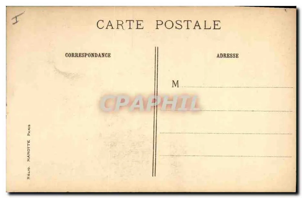 Blinder Soldat und Kind — Werk von Lévy Dhuzmer — veröffentlicht von Hélico Marotte, Paris - Rückseite
