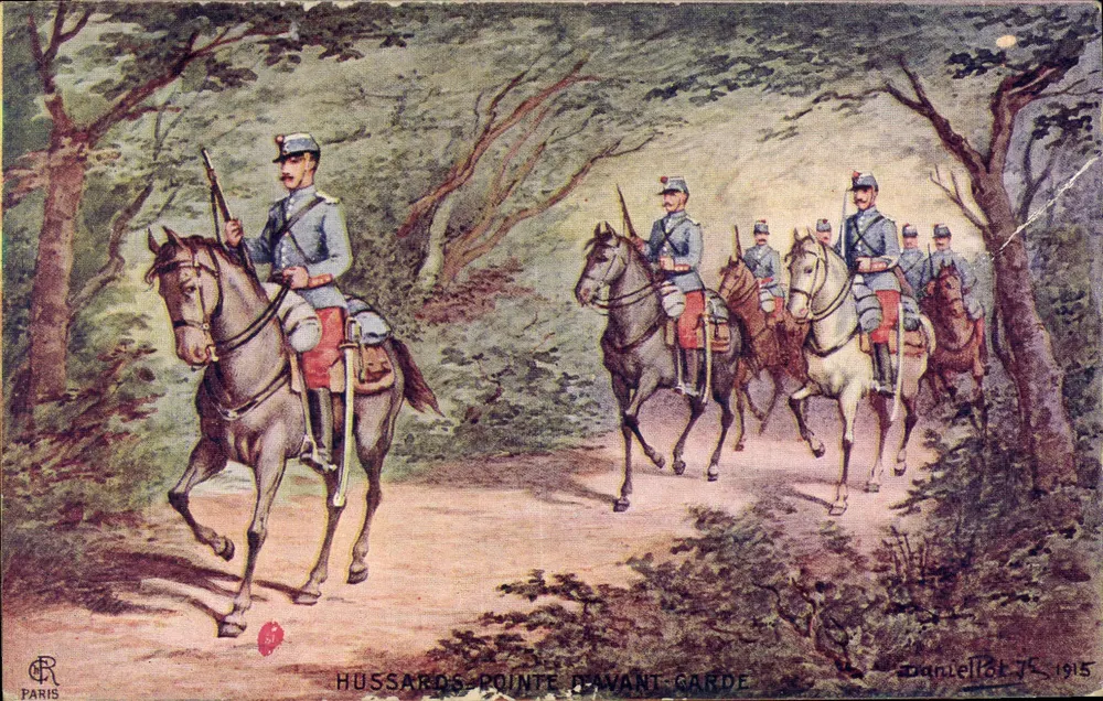 Hussardos - Ponta de Avante-Garde — Daniel Tôt, Paris, 1915 - Frente