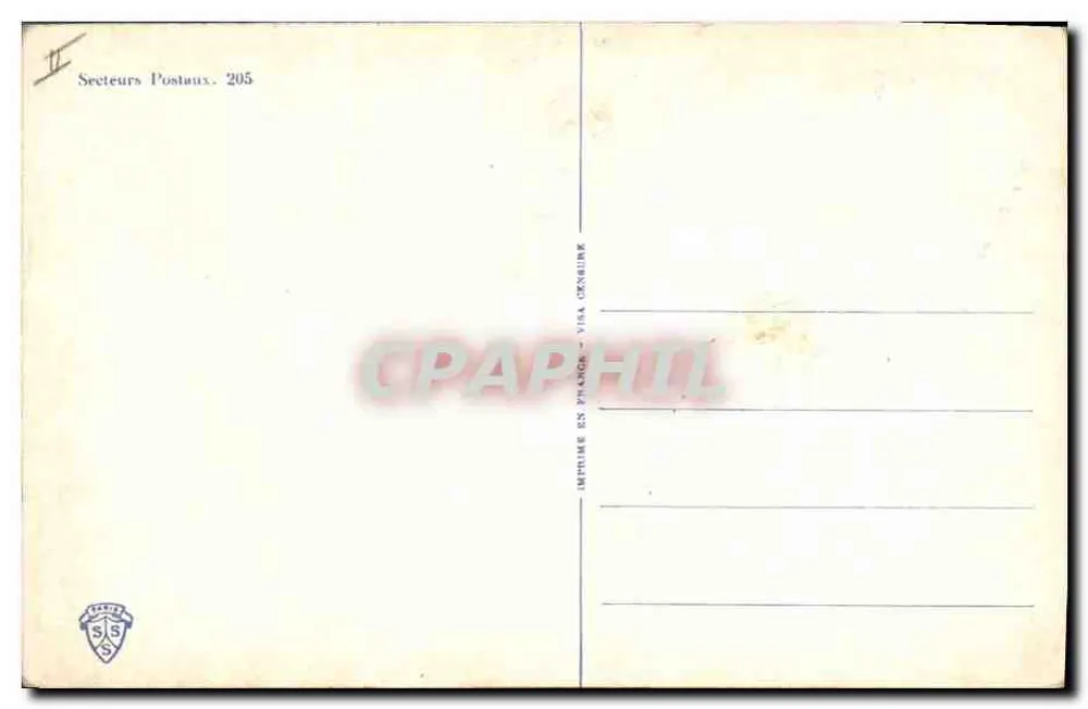 Frau, die einen Brief liest — News from the Front oder Cupid's Indiscretions — Postal Sectors n°205 - Rückseite