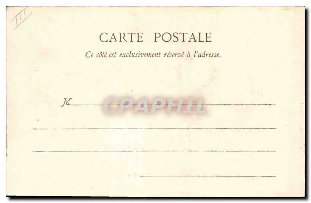 Reitender Gendarm, Erster Kaiserreich — phototype A. Bergaret & Cie — Nancy - Rückseite