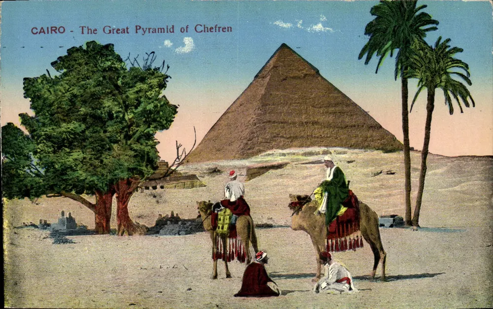 CAIRO - Die Große Pyramide von Chefren — Verlag The Cairo Post-Card Trust, Serie 646 - Vorderseite