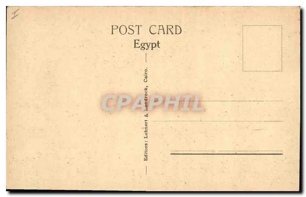 Karnak — Der Große Tempel von Amun-Ra — Verlag Lehnhert & Landrock, Nr. 1572 - Rückseite