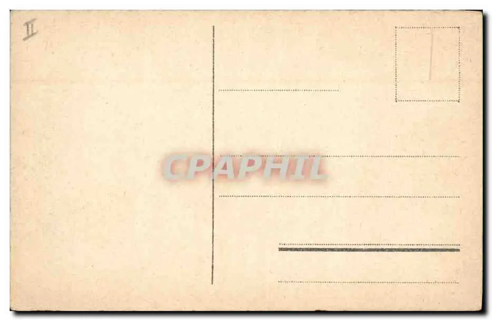Gerânio em vaso com pêssegos — ilustração — assinado 'F.H.' - Verso