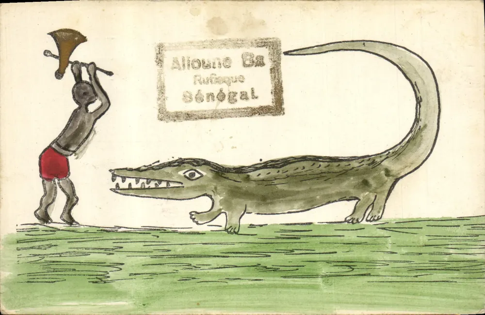 Alliouna Ba - Alliouna Ba Rufoque Sénogal — Internationale Ausstellung Lyon 1914 - Vorderseite
