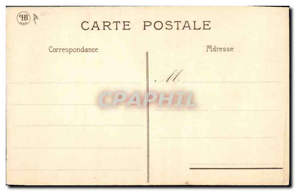 Blumen — Anemone und Mohnblume — Verlag HB Paris - Rückseite