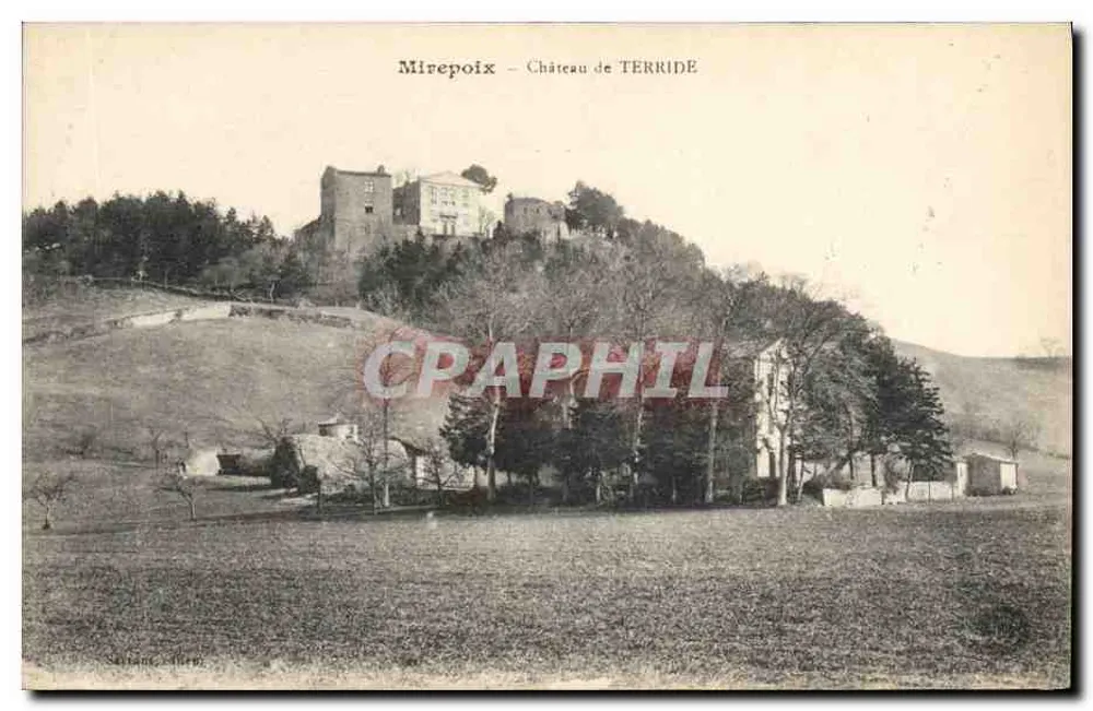Mirepoix – Castelo de TERRIDE – Seltane, editor - Frente