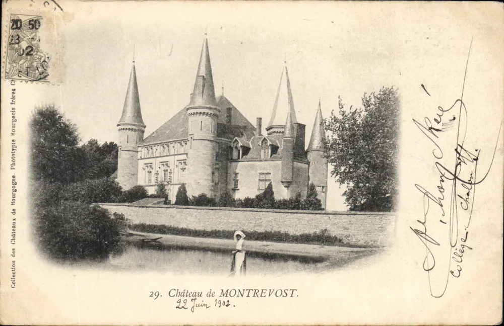 Zamek Montrevost — Zbiór Zamek Burgundii, Fototyp Burgundii, nr 29 - Awers