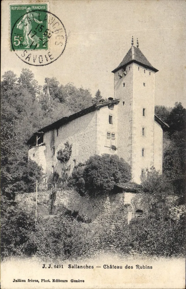 Sallanches — Castelo dos Rubins — Jullien frères, Fot. Editores Genebra - Frente