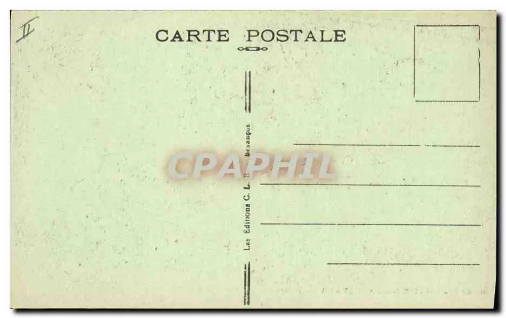Chaux-les-Passavant — Eingang zur Glacière — Verleger C. L. Besangou, n° 21617 - Rückseite