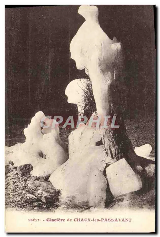 Gletscher von CHAUX-les-PASSAVANT — Ansicht von Eisformationen — Verlag C. L. B. RENOUEN - Vorderseite