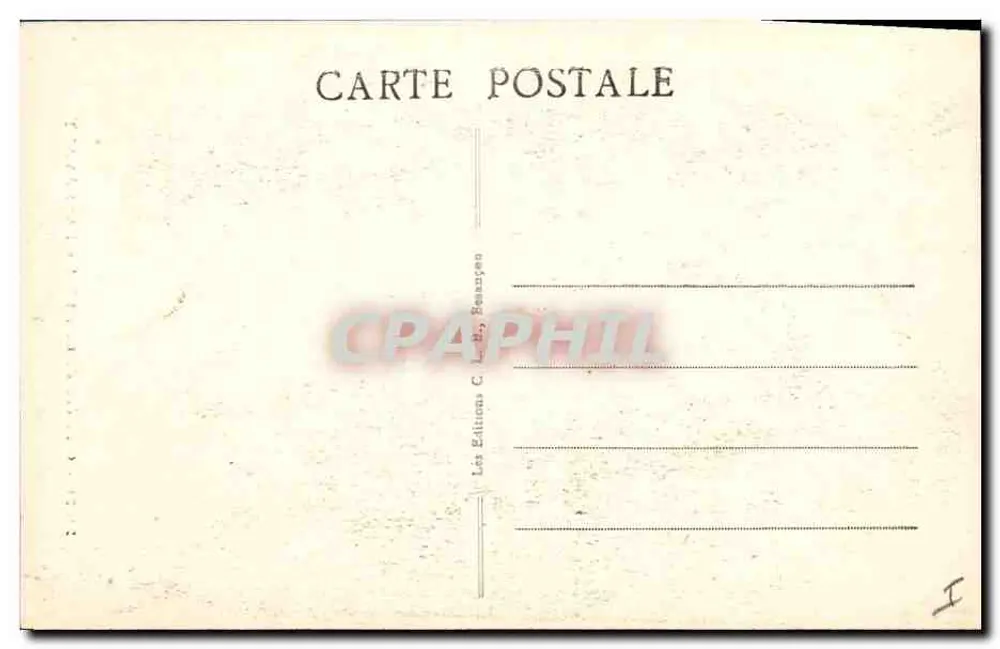 Gletscher von CHAUX-les-PASSAVANT — Ansicht von Eisformationen — Verlag C. L. B. RENOUEN - Rückseite