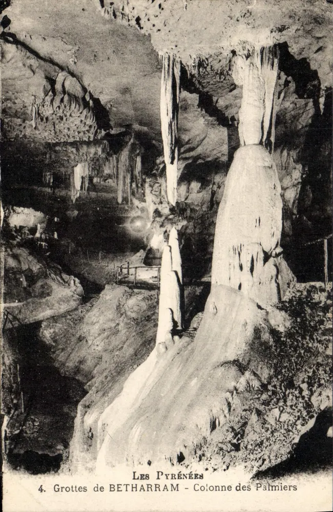 BETHARRAM-Höhlen — Säule der Palmen — Die Pyrenäen, n°4 - Vorderseite