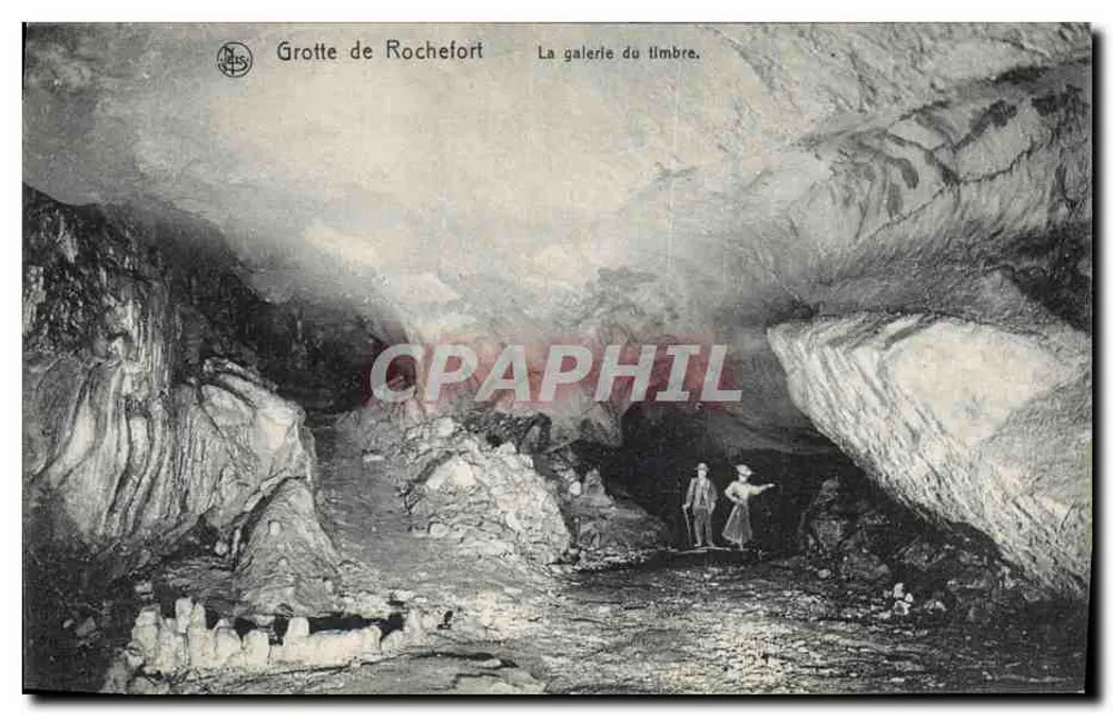 Grotte de Rochefort — Die Briefmarkengalerie — Verlag Nels, Nr. 38 - Vorderseite