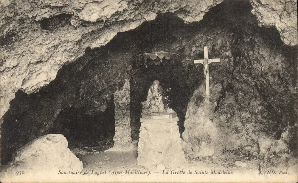 Heiligtum von Lagbet (Alpes-Maritimes) — Die Grotte von Sainte-Madeleine — ND. Fot. - Vorderseite