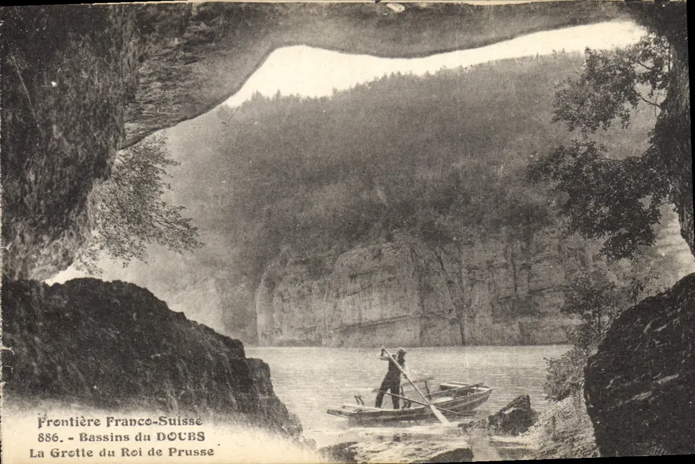 Bassins du Roi de Prusse — Grenze Frankreich-Schweiz — Verlag Les Éditions C. L. Renaçon, Nr. 886 - Vorderseite