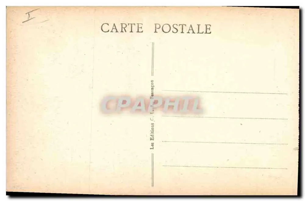 Bassins du Roi de Prusse — Grenze Frankreich-Schweiz — Verlag Les Éditions C. L. Renaçon, Nr. 886 - Rückseite