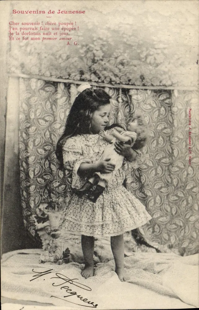 Souvenirs de Jeunesse — Phototypie A. Buisseret, Nîmes — Nr. 4 - Vorderseite