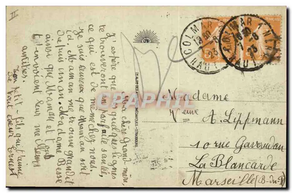 Colmar - La Corte d'Appello — editore sconosciuto, n° 6 - Verso