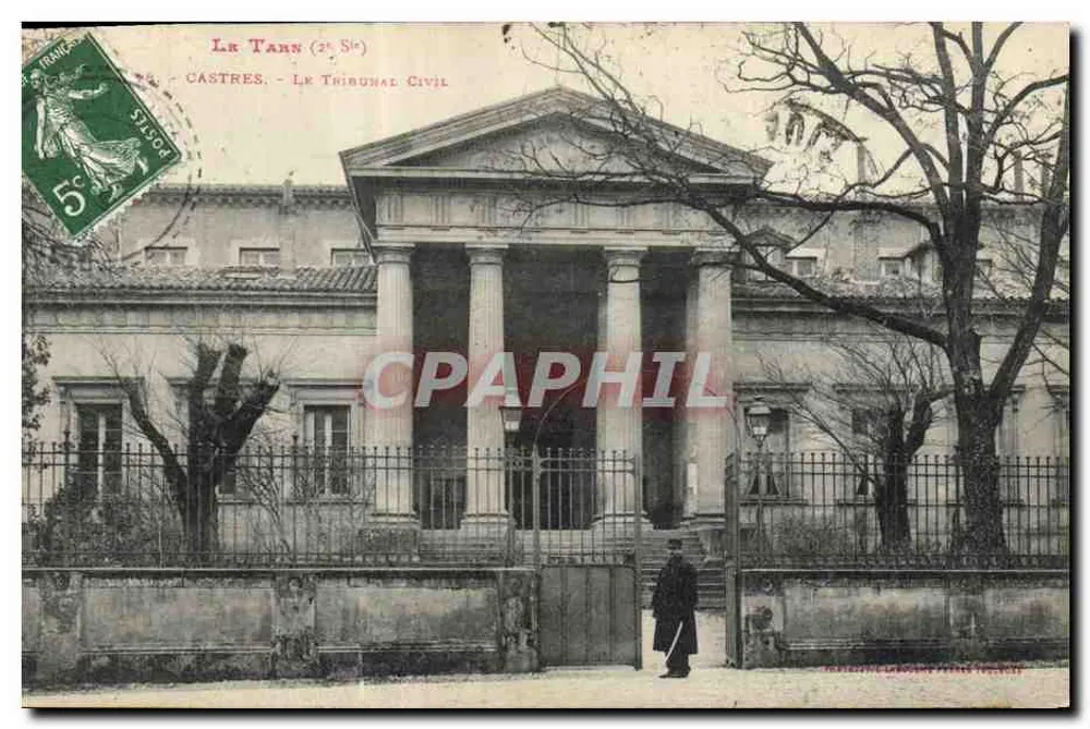 Castres - Das Zivilgericht — Verlag Laroque Frères, Nr. 2 - Vorderseite