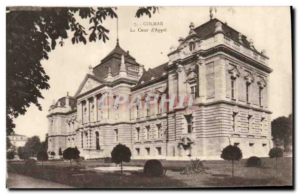 Colmar — La Corte d'Appello — Editore: Fot. Oh. Bergeret, Strasburgo - Recto