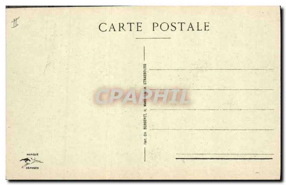 Colmar — La Corte d'Appello — Editore: Fot. Oh. Bergeret, Strasburgo - Verso