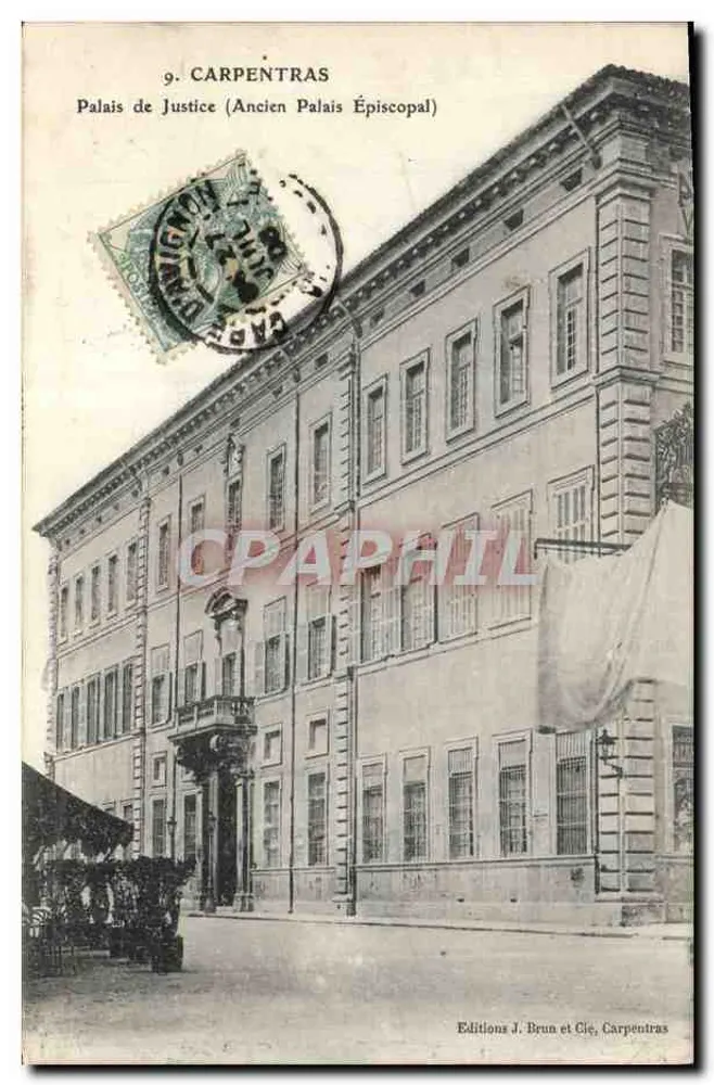 Carpentras — Palast der Justiz (ehemaliger Bischofspalast) — Editions J. Brun et Cie, Carpentras - Vorderseite