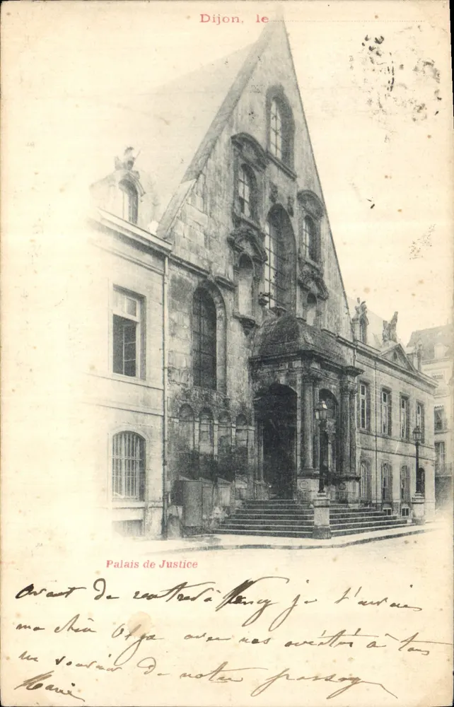 Palácio de Justiça — Dijon — editor desconhecido, número de série não visível - Frente