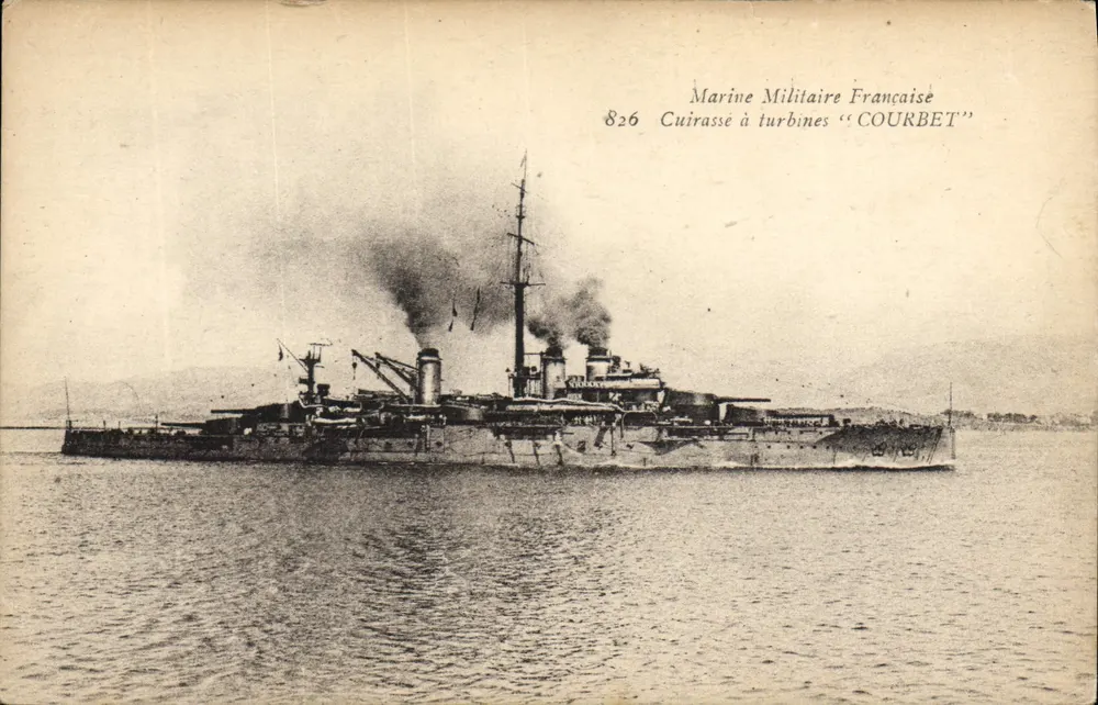 Turbinepanzer "Courbet" — Französische Marine — Nr. 826 - Vorderseite