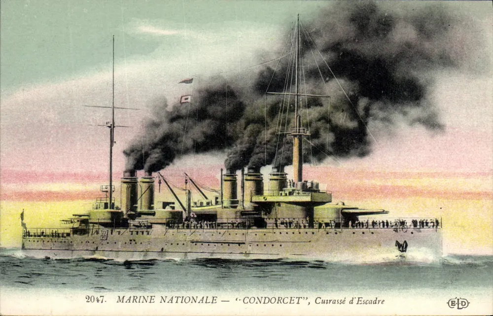 Marine Nationale — « Condorcet », Schlachtschiff der Flotte — Verlag E. D. n° 2047 - Vorderseite