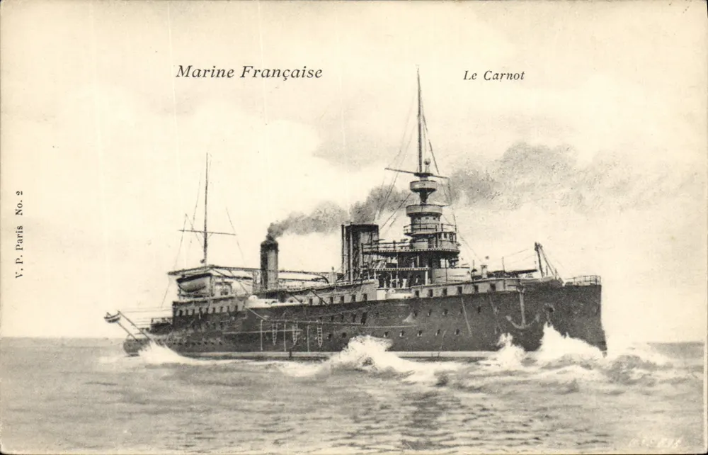 Le Carnot — Croiseur da Marinha Francesa — V.P. Paris No. 2 - Frente