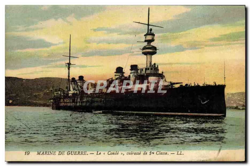 Kriegsmarine — Das « Condé », Schlachtschiff der 1. Klasse — LL. - Vorderseite