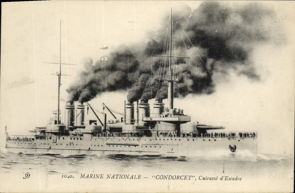 Nationalflotte — "Condorcet", Schlachtschiff der Flotte — D. 1040 - Vorderseite