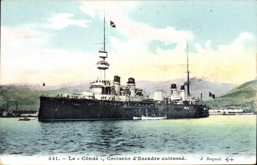 Der « Condé », gepanzerte Flottenschlachtschiff — A. Bougault, Nr. 441 - Vorderseite