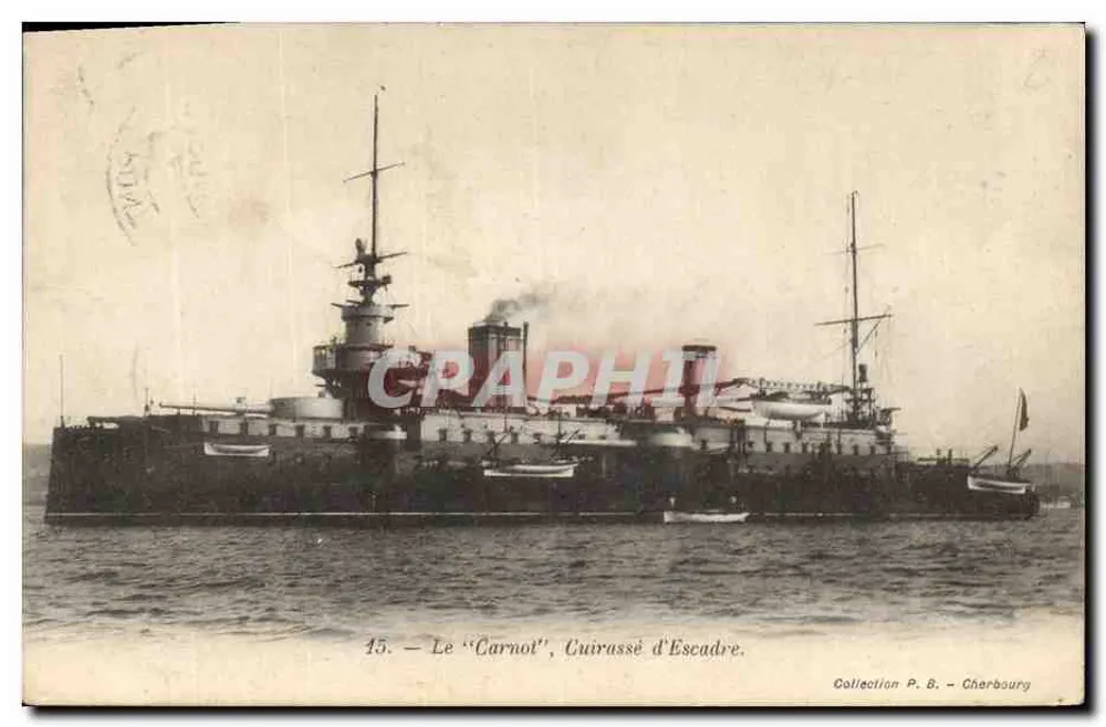 Der "Carnot", Schlachtkreuzer — Sammlung P. B. - Cherbourg - Vorderseite