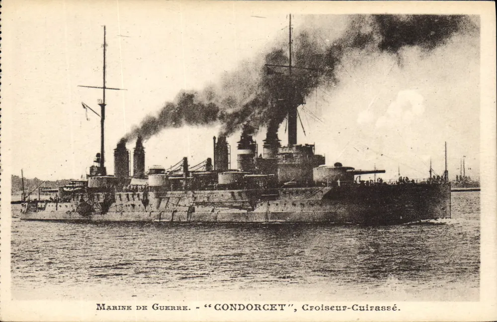 Marineflotte - "Condorcet", Kreuzer-Panzerschiff — Verlag P. Braive, Toulon - Vorderseite