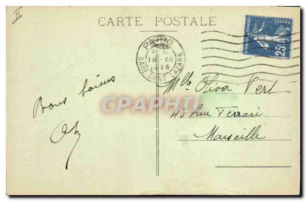 Le Havre — Fontaine de la Bourse und Sous-Préfecture — A. Némur, Le Havre - Rückseite