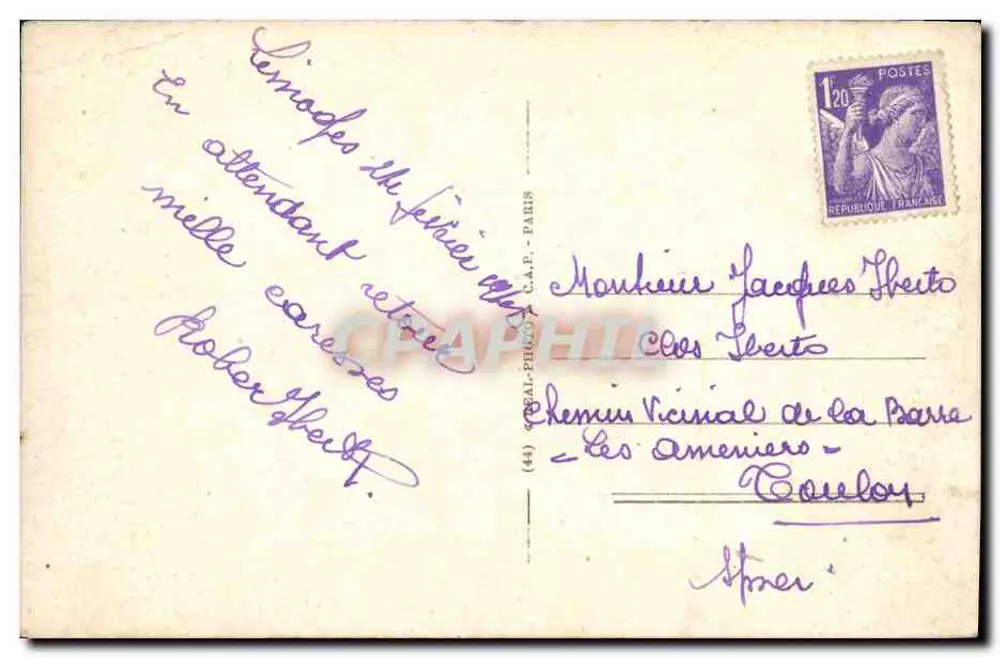 Limoges — A Prefeitura — Godefroy, arq. — n°27 - Verso