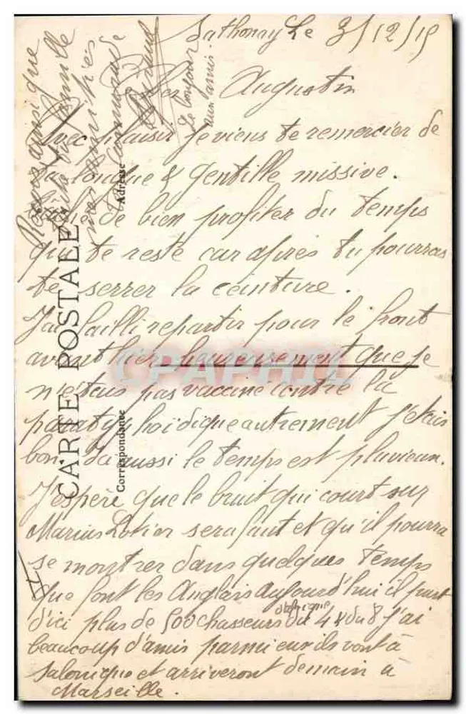 LYON — A Prefeitura — E. R. n°139 - Verso