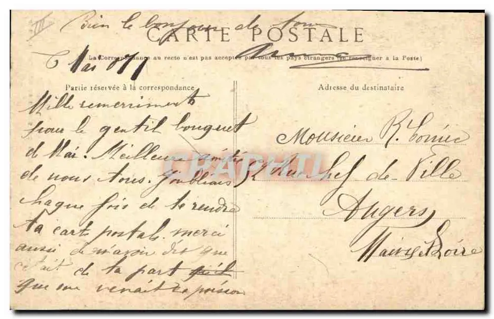 Eine Hochzeit in Bourg-de-Batz — Verlag: Sammlung V.11.4005, Quimper — Seriennummer 4082 - Rückseite
