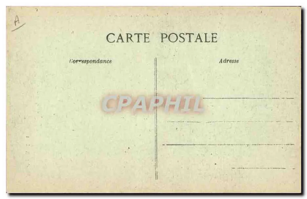 Un Plougastel — homem em traje tradicional — Coleção VILLARD, Quimper, n° 1747 - Verso