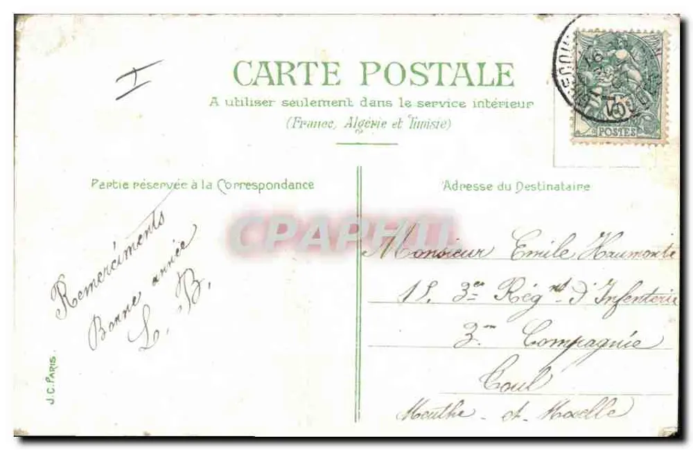 Soldat en uniforme — scène d'engagement — éditeur L'Engagé Volontaire - Verso