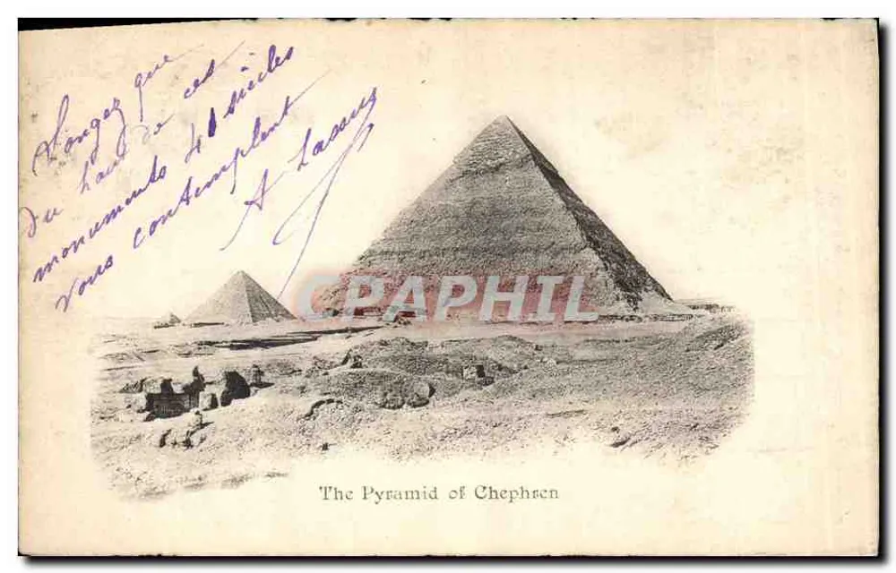 La Pirámide de Chephsén — Egipto — Unión Postal Universal - Anverso