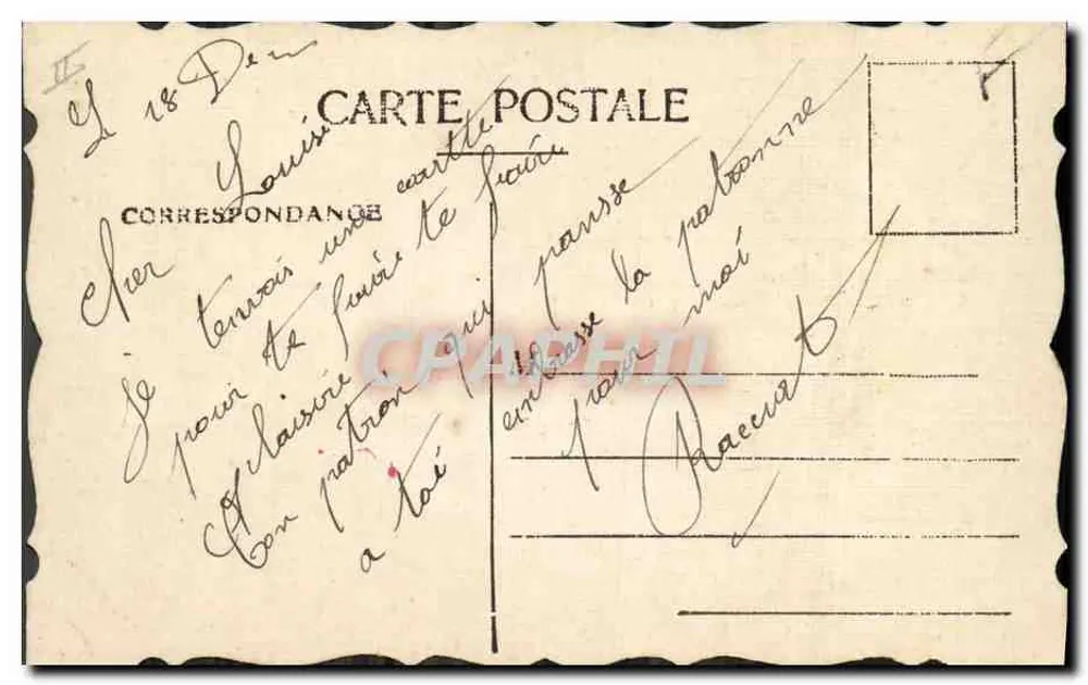 Bouvoir d'Épinal — Landschaft und Blumen — Verlag nicht sichtbar - Rückseite