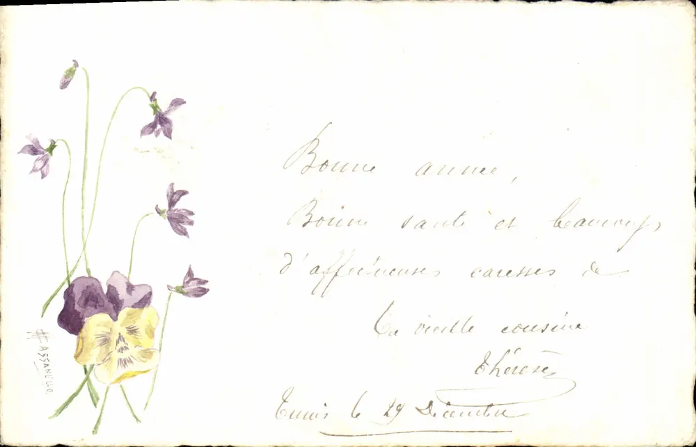 Violes — Illustration — Éd. D'Amicc, Tunis, Nr. II - Vorderseite