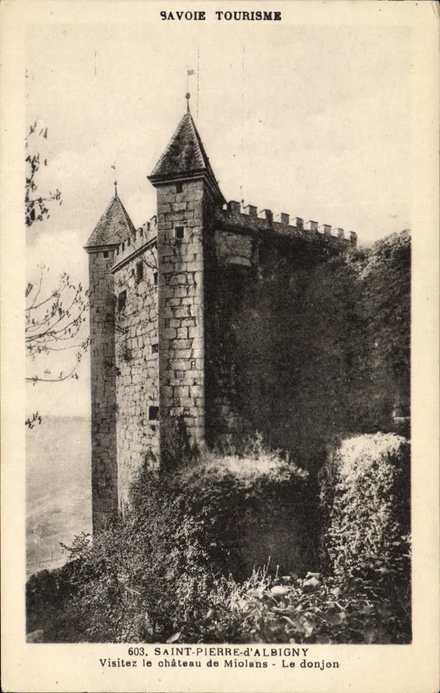 Saint-Pierre-d'Albigny — El donjon del castillo de Miolans — Savoie Tourisme, n°603 - Anverso