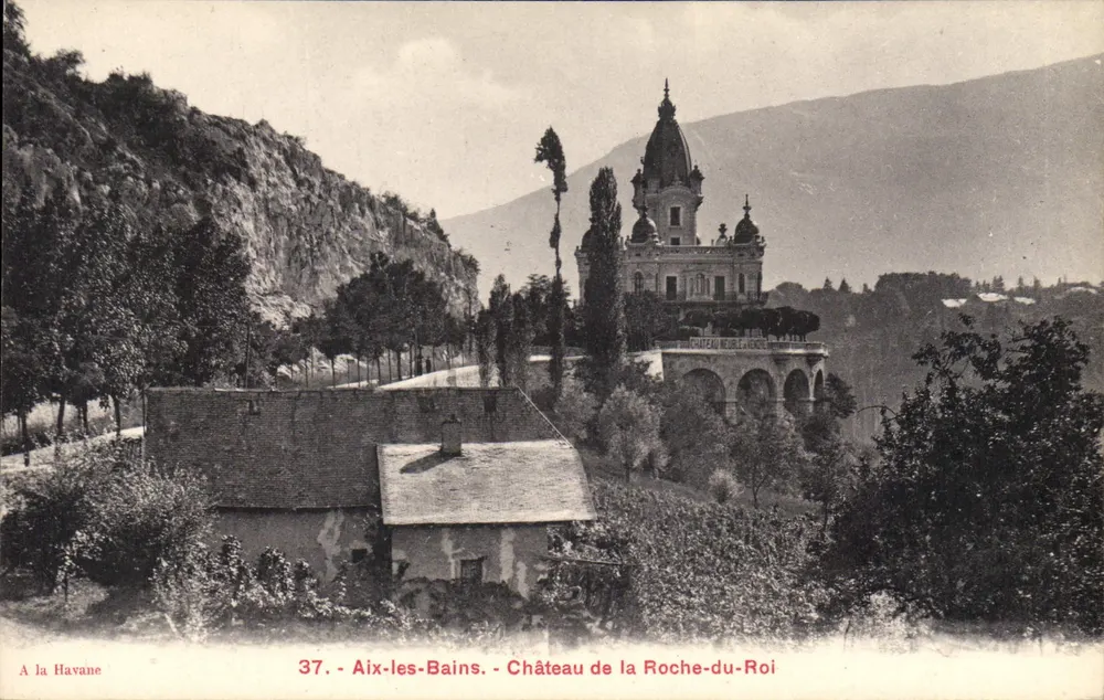 Aix-les-Bains - Castillo de la Roche-du-Roi — editor Simi-Bromure & Breger, París - Anverso