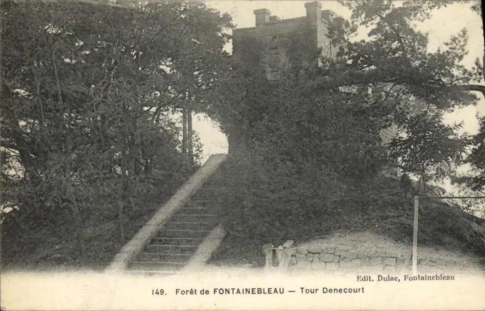Wald von FONTAINEBLEAU — Tour Denecourt — Verlag Dulac, Fontainebleau - Vorderseite