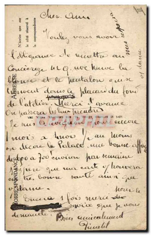 Avignon — Mauern von l'Oulle — LL - Rückseite